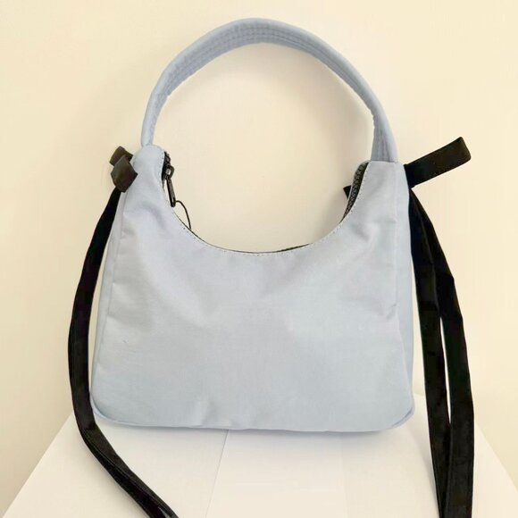 Baggu X Sandy Liang Mini Bow Bag in Powder Blue - Picture 4 of 7